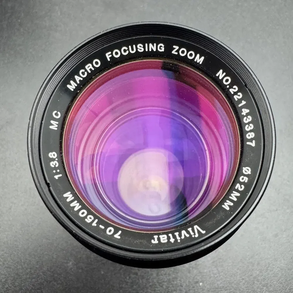 Vivitar 70-150mm 1:3.8 MC Macro Focusing Zoom 52mm Lens with Case Japan